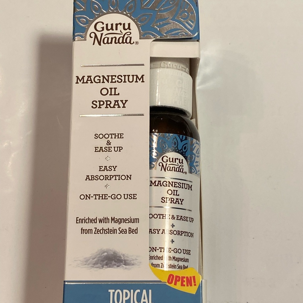NWT Guru Nanda Magnesium Oil Spray For Relaxation and Better Sleep 2oz